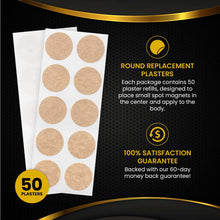 Load image into Gallery viewer, Replacement Plasters for Small Spot Magnetic Patches (50 Pack)