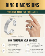 Load image into Gallery viewer, Crystal Magnetic Therapy Ring (Silver)
