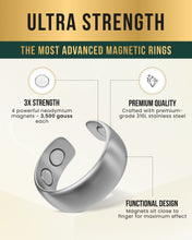 Load image into Gallery viewer, Magnetic Therapy Ring (Brushed Silver)