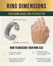 Load image into Gallery viewer, Magnetic Therapy Ring (Brushed Silver)