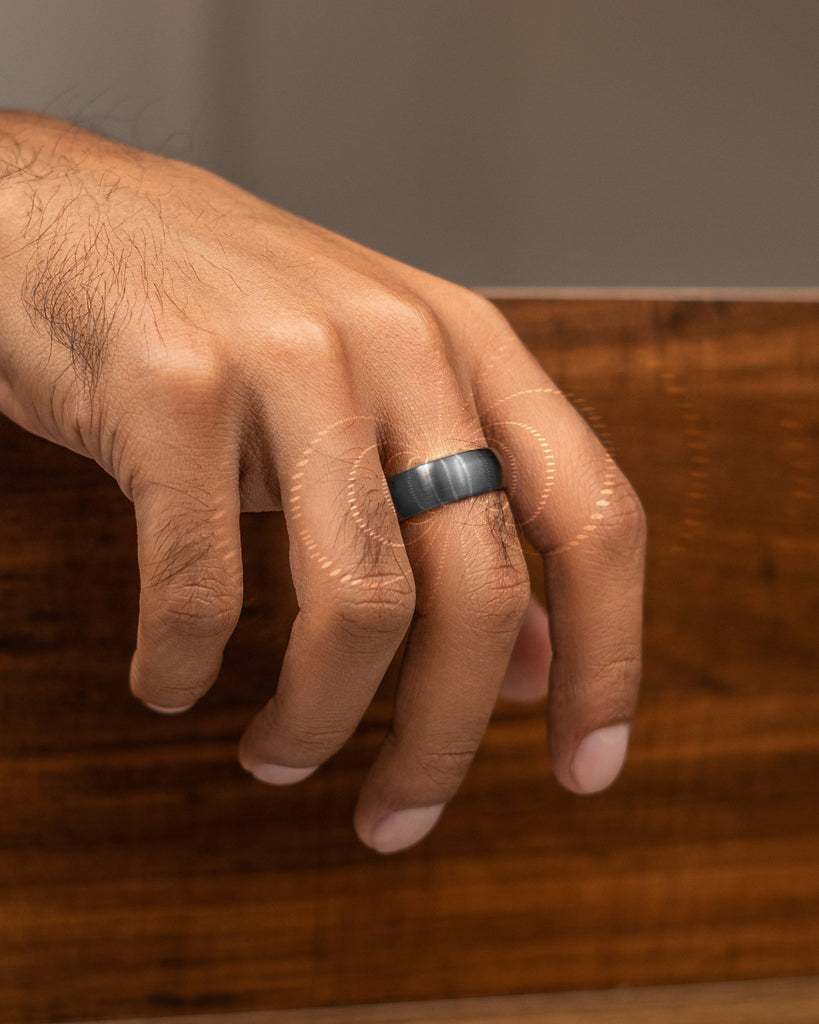 Magnetic Therapy Ring (Gunmetal Gray)