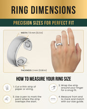 Load image into Gallery viewer, Magnetic Therapy Ring (Polished Silver)