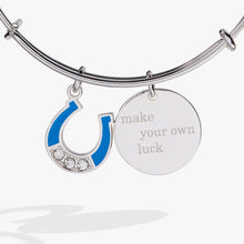 Load image into Gallery viewer, “Make Your Own Luck” Duo Charm Bangle
