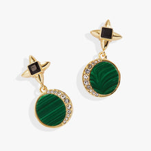 Load image into Gallery viewer, Malachite Drop Earrings