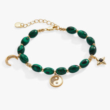 Load image into Gallery viewer, Malachite Charm Bracelet