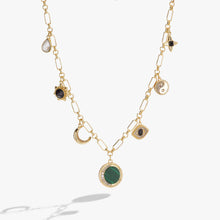 Load image into Gallery viewer, Malachite Charm Necklace