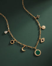 Load image into Gallery viewer, Malachite Charm Necklace