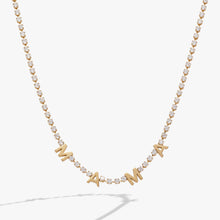 Load image into Gallery viewer, "Mama" Crystal Tennis Necklace