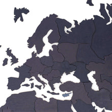 Load image into Gallery viewer, 3D Wooden World Map Midnight