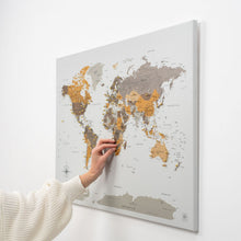 Load image into Gallery viewer, World Map on Canvas - Desert