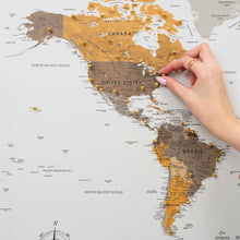 Load image into Gallery viewer, World Map on Canvas - Desert