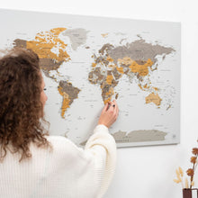 Load image into Gallery viewer, World Map on Canvas - Desert