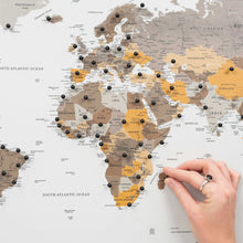 Load image into Gallery viewer, World Map on Canvas - Desert