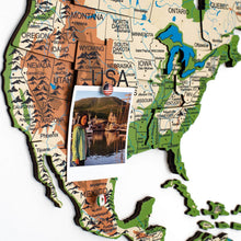Load image into Gallery viewer, 3D Wooden World Map Physical
