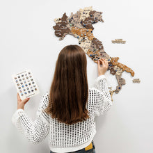 Load image into Gallery viewer, Wooden Map of Italy – Multicolor