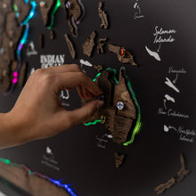 Load image into Gallery viewer, Map on Board LED 2.0 Dark Walnut
