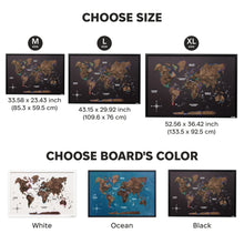 Load image into Gallery viewer, Map on Board LED 2.0 Dark Walnut