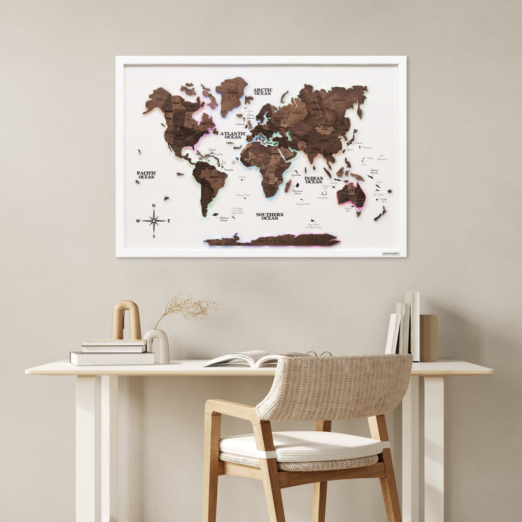 Map on Board LED 2.0 Dark Walnut