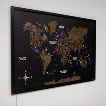 Load image into Gallery viewer, Map on Board LED 2.0 Dark Walnut