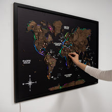 Load image into Gallery viewer, Map on Board LED 2.0 Dark Walnut