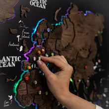 Load image into Gallery viewer, Map on Board LED 2.0 Dark Walnut