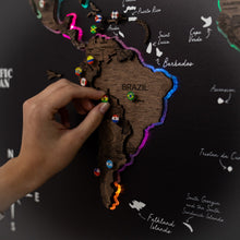 Load image into Gallery viewer, Map on Board LED 2.0 Dark Walnut