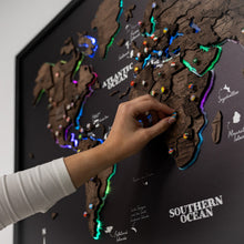 Load image into Gallery viewer, Map on Board LED 2.0 Dark Walnut
