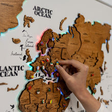 Load image into Gallery viewer, Map on Board LED 2.0 Oak