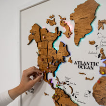 Load image into Gallery viewer, Map on Board LED 2.0 Oak