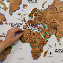 Load image into Gallery viewer, Map on Board LED 2.0 Oak