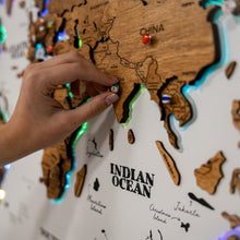 Load image into Gallery viewer, Map on Board LED 2.0 Oak