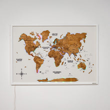 Load image into Gallery viewer, Map on Board LED 2.0 Oak
