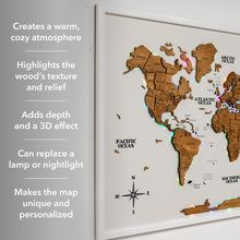 Load image into Gallery viewer, Map on Board LED 2.0 Oak
