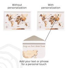 Load image into Gallery viewer, 3D Wooden Panel World Map Multicolor