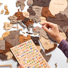Load image into Gallery viewer, 3D Wooden World Map Multicolor (for US only)