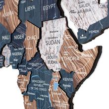 Load image into Gallery viewer, 3D Luminous Colored Wooden World Map Mystery