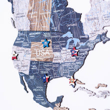 Load image into Gallery viewer, 2D Wooden World Map Mystery