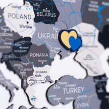 Load image into Gallery viewer, 2D Wooden World Map Nordik
