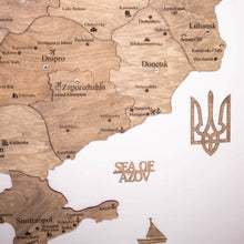 Load image into Gallery viewer, Wooden Map of Ukraine Terra