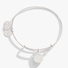 Load image into Gallery viewer, March Birthstone Charm Bangle, Aquamarine