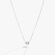 Load image into Gallery viewer, March Birthstone Precious Pendant Necklace