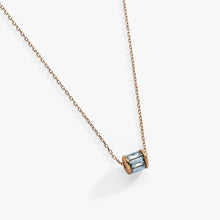 Load image into Gallery viewer, March Birthstone Precious Pendant Necklace