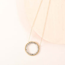 Load image into Gallery viewer, Labradorite Halo Necklace