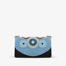Load image into Gallery viewer, The Parama Blue Suede Leather Handbag