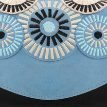 Load image into Gallery viewer, The Parama Blue Suede Leather Handbag