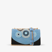 Load image into Gallery viewer, The Parama Blue Suede Leather Handbag