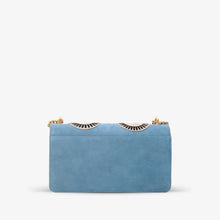 Load image into Gallery viewer, The Parama Blue Suede Leather Handbag