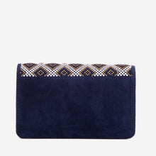 Load image into Gallery viewer, The Nampula Navy Blue Glitter Leather Handbag