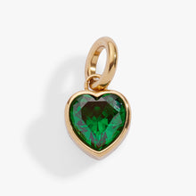 Load image into Gallery viewer, May 'Hope' Heart Birthstone Charm