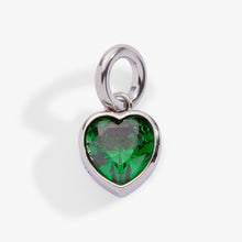 Load image into Gallery viewer, May 'Hope' Heart Birthstone Charm
